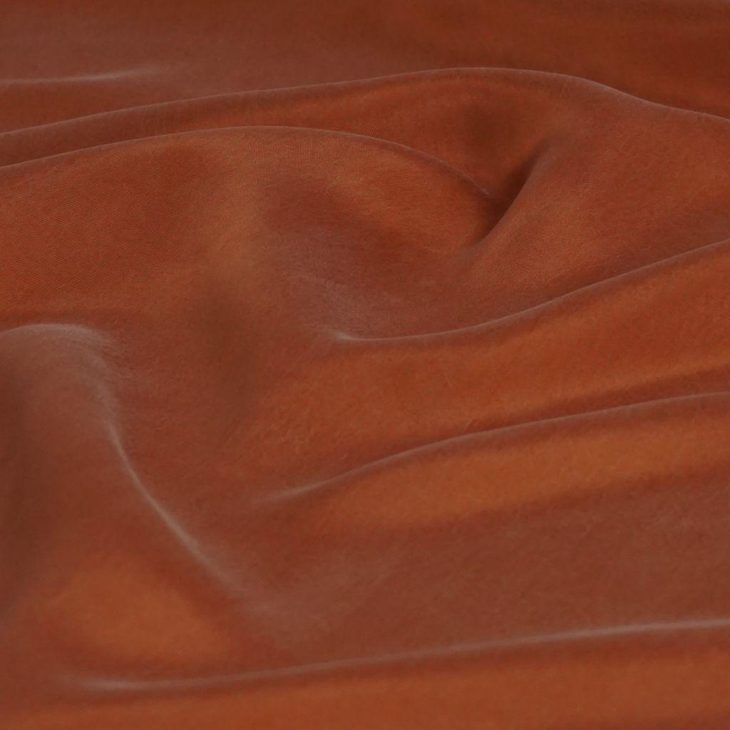 Soft touch Cupro Seidengefühl rostorange